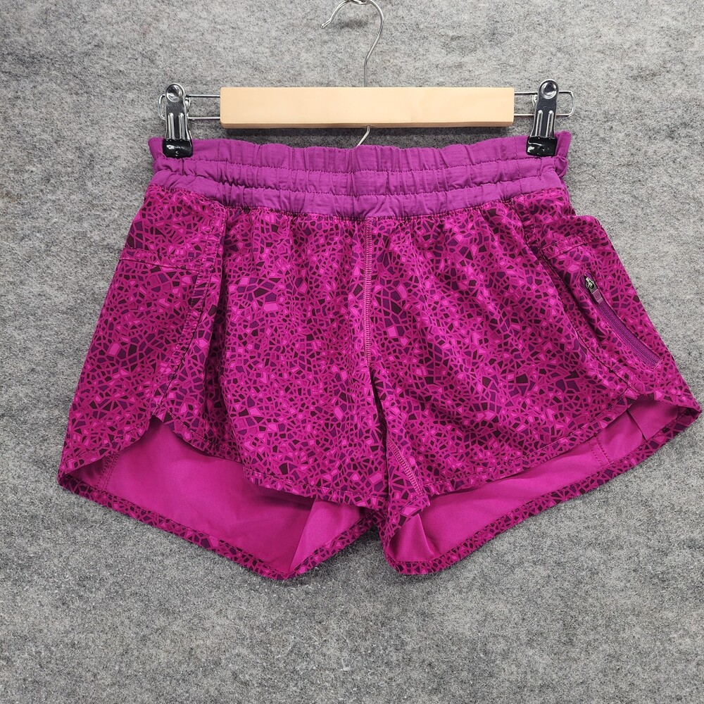 Lululemon Shorts Womens 4 Lined Running Purple Yoga